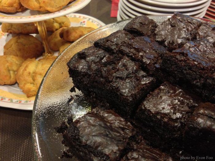 delicious brownies and cheese biscuits from Emma