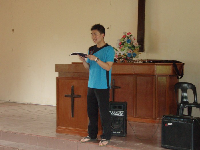 Dr. Michael Teng reading the scripture in Malay, wonderfully done!John 5:1-18 / Yohanes 5:1-18