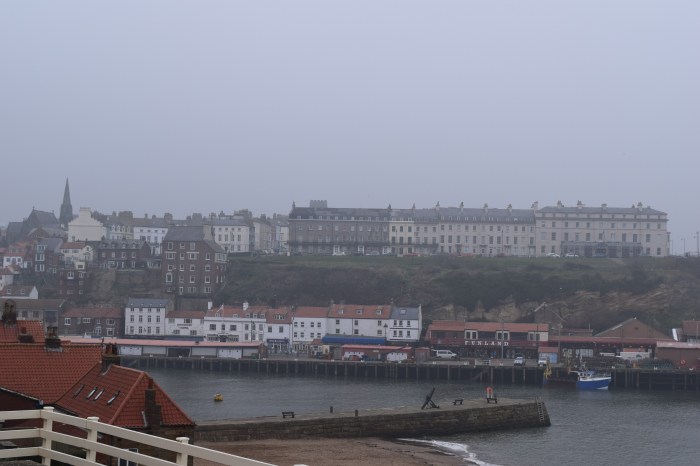 part of the town from a distance