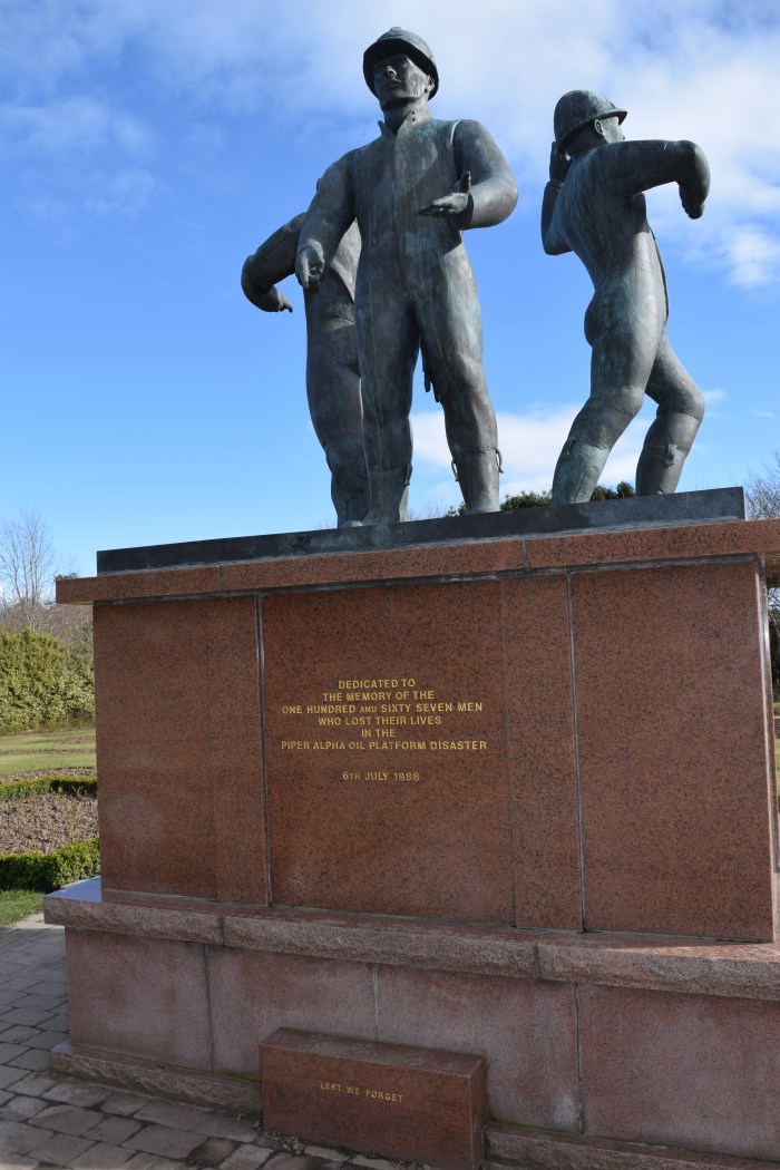North Sea Memorial for the Piper Alpha tragedy