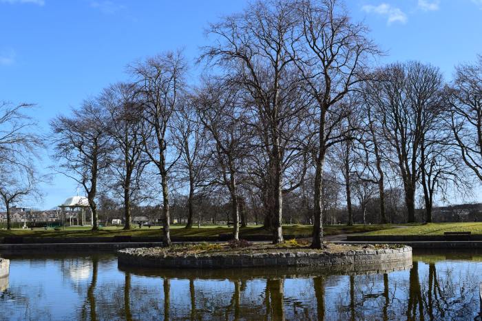 the sun was out, the sky so blue and the park was quiet on a weekday