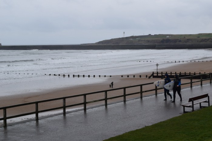 I kept saying it was crazy to go for a walk at the beach front in the rain but going surfing in this weather???  That's madness!