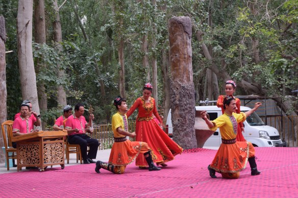 music and dance performance by the Uyghurs