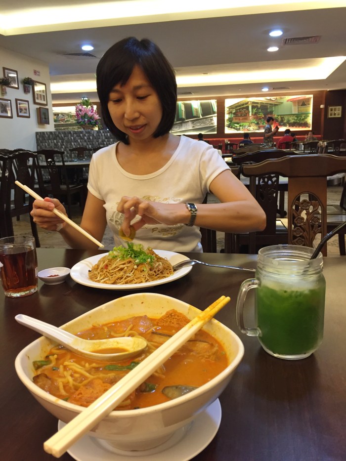 went shopping with best friend and we tried out a new restaurant that served nyonya food. food was not bad and loved the cucumber juice with sour plums!