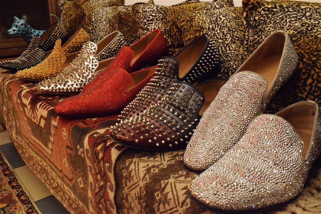 profile of datuk gordon leong, bohemian, boho-chic apartment, interview with datuk gordon leong, designer shoes, Louboutin men’s shoes, Gucci men’s shoes