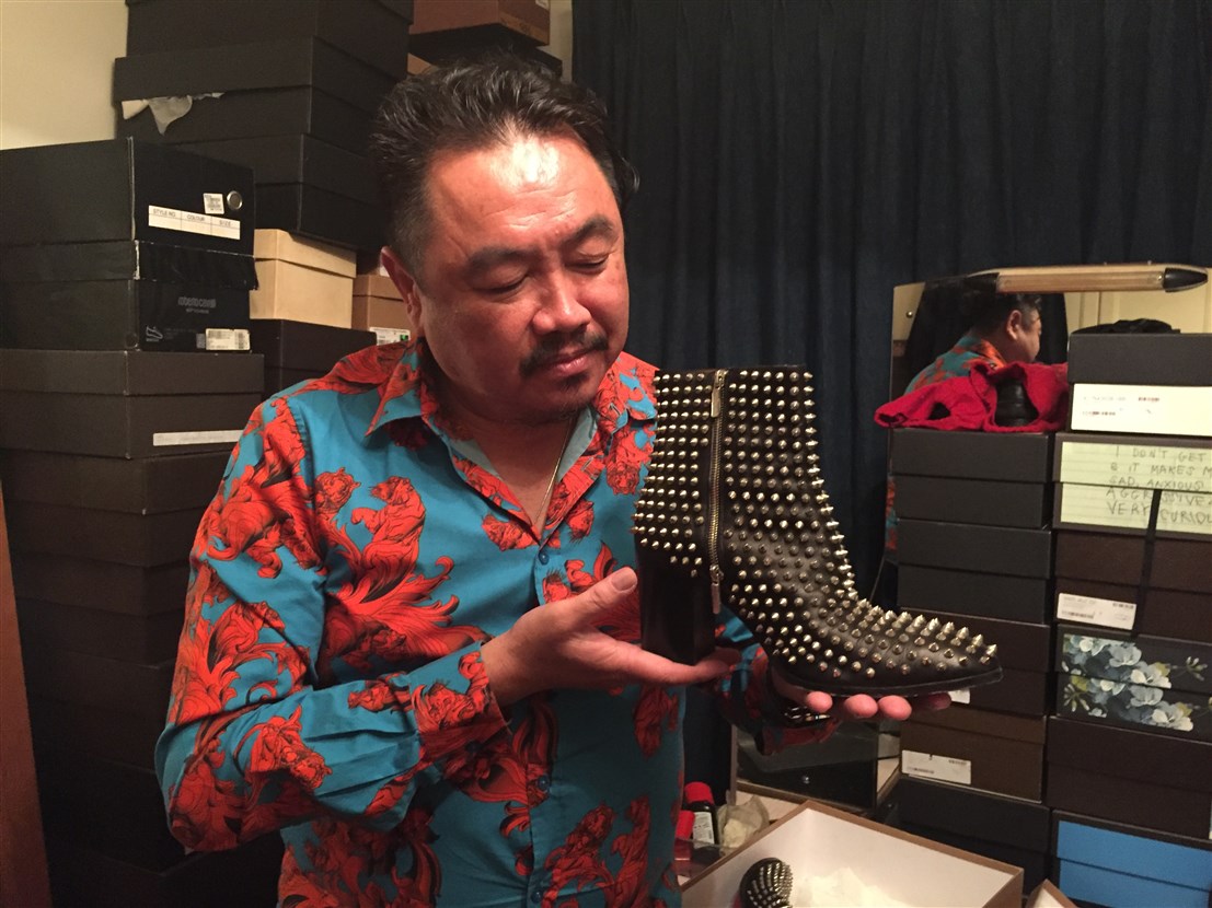 profile of datuk gordon leong, bohemian, boho-chic apartment, interview with datuk gordon leong, designer shoes, Louboutin men’s shoes